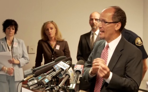 Image, AAG Perez announces findings Portland Police act illegally